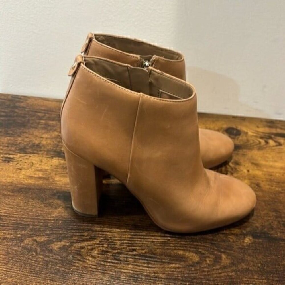 Sam Edelman cambell caramel leather booties size 8.5